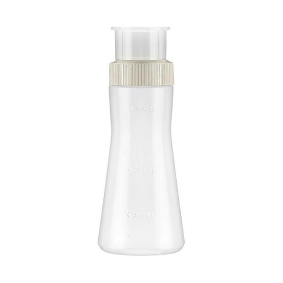 Clearance Under $2, 1 Pack Squeeze Drizzle Bottle, Syrup Dispenser, 350ml Plastic Bottle with Multi-Hole Lid Graduated PE Plastic for Baking Decorating and Condiments, 350ml(White)
