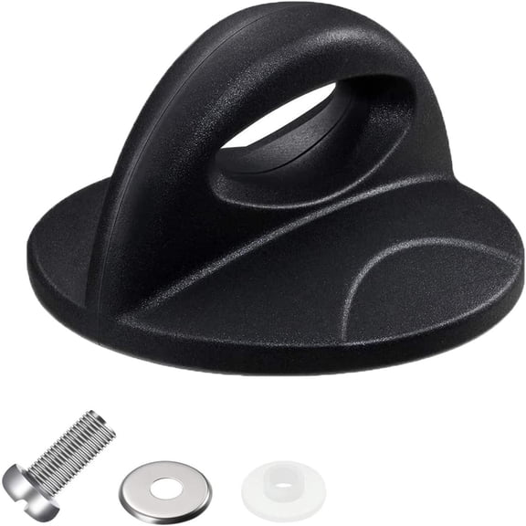 Clearance Under $2, 1 Pack Universal Pot Lid Knob, Replacement Handle for Cookware Lids, Heat-Resistant Bakelite Pan Lid Handle for Saucepans and Casseroles, Plastic, 6cm(Black)
