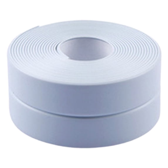 Clearance Under $2, 1 Roll Caulk Strip, Peel and Stick Trim for Bathtub and Kitchen, Waterproof Self-Adhesive Sealing Tape for Wall Edge and Corner, PVC, 320x2cm(Light Blue)