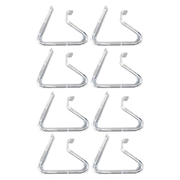 Clearance Under $2, 8 Pack Clear Tablecloth Clips, Plastic Table Cover Clamps, Spring-Action Tablecloth Holders for Home Picnic and Outdoor Parties, 6x5cm(F)