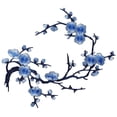 thumbnail image 1 of Clearance Under $2 Embroidery Patch, Iron On Applique, 1PC Blue Cherry Embroidered Sew On Patch with Branch for Backpack Jacket Jeans Bag Dress DIY Decoration, 1 of 5