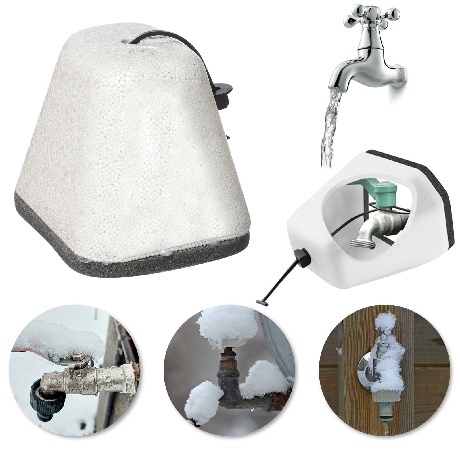 Clearance 2 Pack Outdoor Faucet Cover For Winter, Reusable Foam Faucet