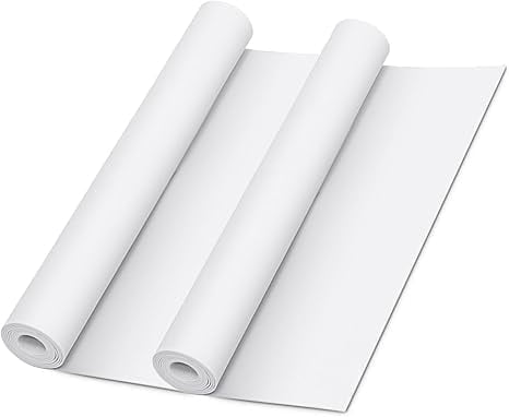 2-Pack White Eva Foam Cosplay Sheets roll, Premium eva Craft Foam 1mm Thick, 13.5" x 49", High Density 86kg/m3 for Cosplay Costume, Crafts, DIY Projects
