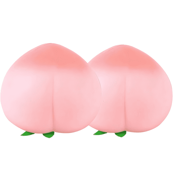 Clearance!2 Pcs Stretchy Honey Peach Squishy Toys,Squishy Dough Ball, Fun and Soft Fruit Stretchy Stress Ball, Squeeze Ball for Anxiety Relief, Improve Focus, Relax