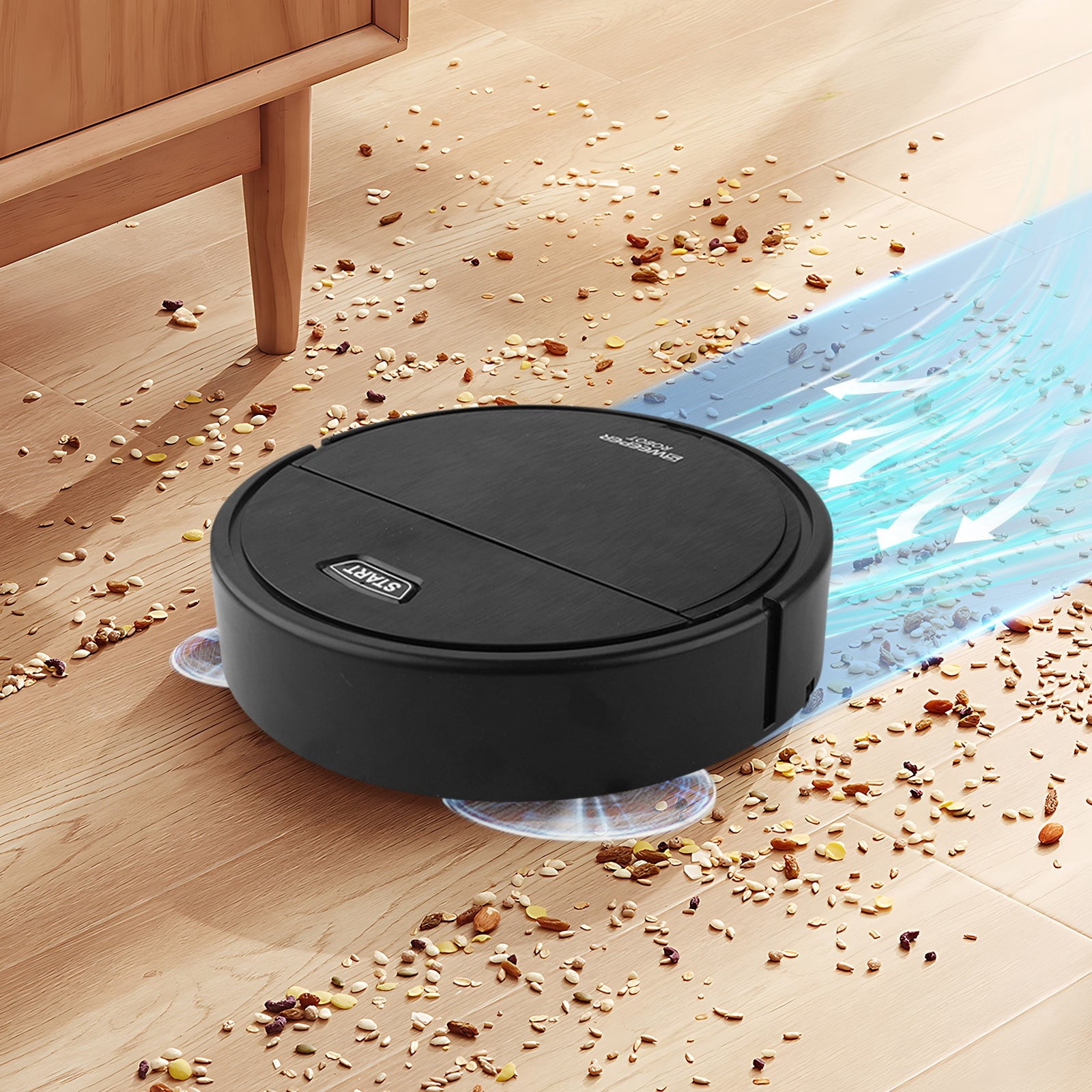 Robotic Cleaner Home Cleaning Robot - Automatic Vacuum Ultra Slim Quiet Sweeping Robot ...