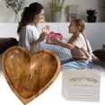thumbnail image 1 of Clearance! under $20 LFWCZS Gifts Heart Prayer Bowl Prayer Dough Bowl with Prayer Cards Gifts Heart Prayer Bowl Prayer Bowl Blessing Bowls Gifts Gifts Cong for Home & Kitchen Brown, 1 of 8