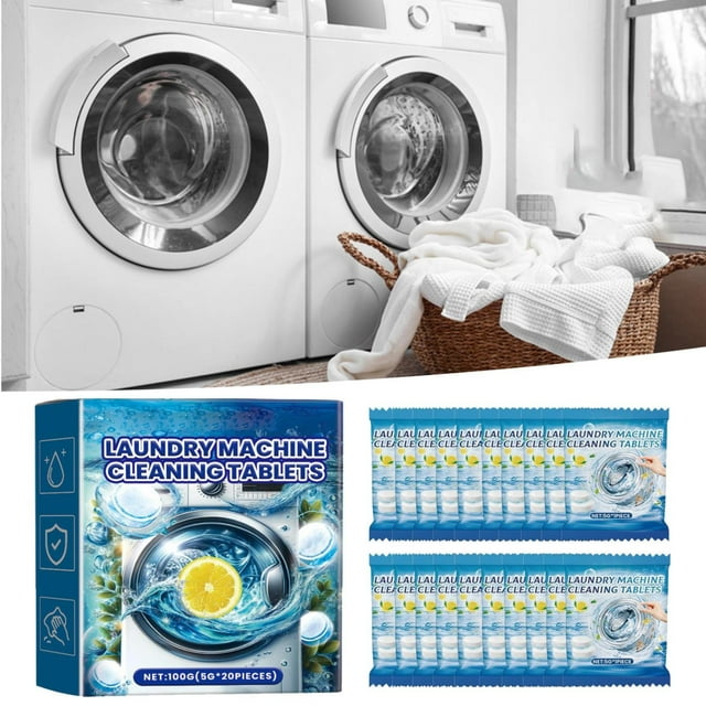 Clearance！ 20 Pack Washing Machine Cleaner Deep Cleaning Formula