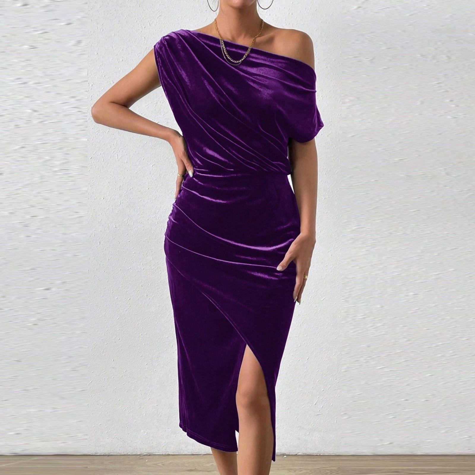 Off Shoulder Velvet Co-ord--Clearance