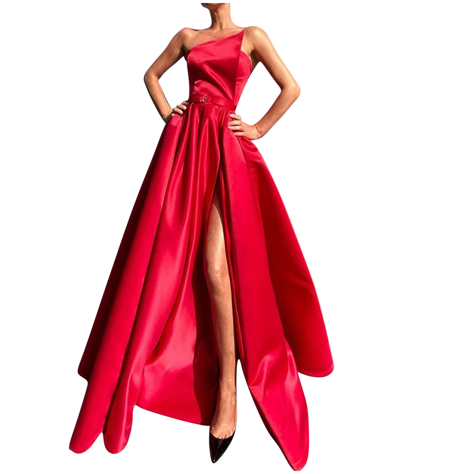 open lace back dress Red Lace Applique Mermaid Prom Dresses 2024 V-Neck Sheer Bodice 24228 Red / US0
