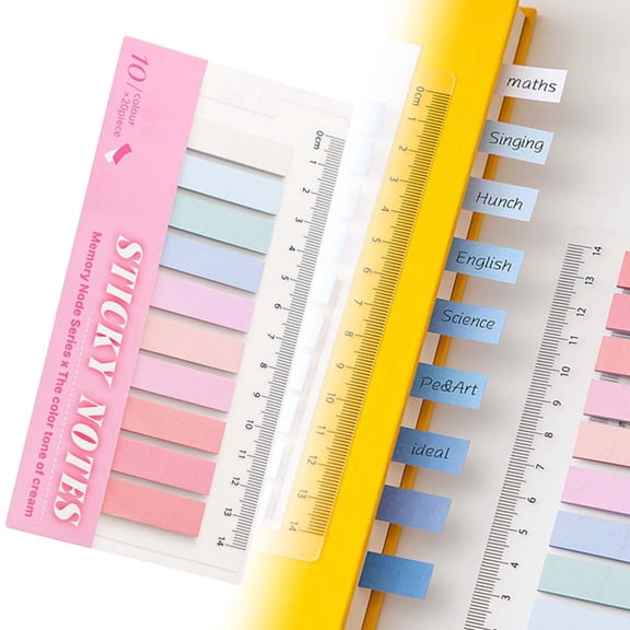 Clearance! 200Pcs Series Bar Index Label Sticker D Note Pads Memo Pads
