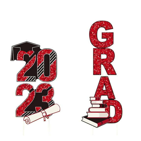 Clearance!2023 Graduation Season Decorations,Graduation Yard Signs,Season of Graduation Decorations,Garden Insert Yard Sign Graduation Cap Outdoor Lawns Decor