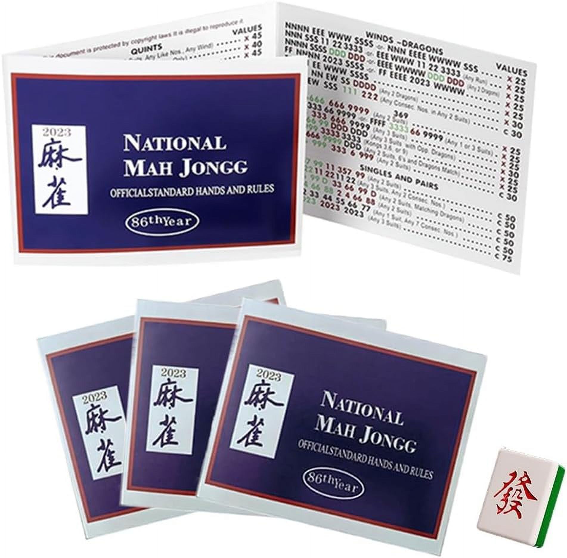 Clearance! 2023 Mahjong Cards, Mahjong Cards Official Standard Hands ...