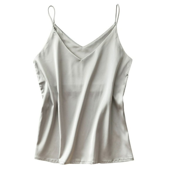 Clearance 2024!Camisole for Women Satin Pajamas New Sexy Fashion Silk Sling Lingerie Underwear Sleepwear M-XXL Camisole