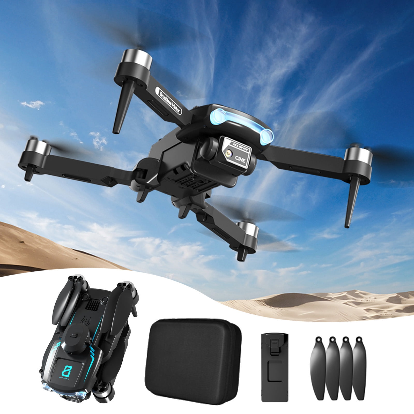 on Clearance 2024 Drones with Camera camera Folding UAV 4K HD Aerial Photography Drone