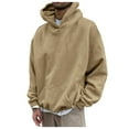thumbnail image 1 of Clothing 2025!Hoodies for Men Autumn and Winter Fashion Casual Loose Solid Color Hooded Sweatshirt Top XXXL, 1 of 6