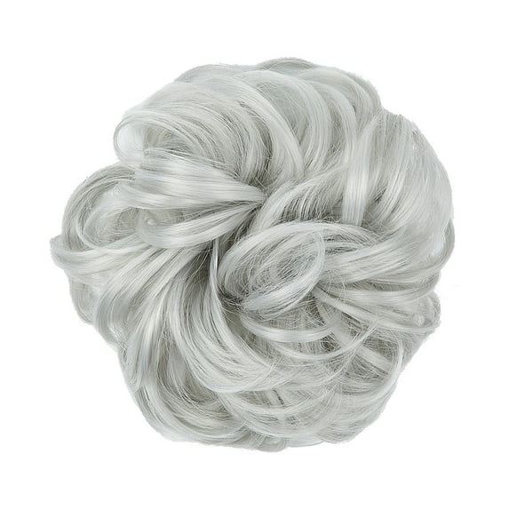 Clearance 2024!Human Hair Wig Hair Extensions Donut Hair Chignons Hair Piece Hairpiece Synthetic Ponytail Extensions Scrunchies For Women Headband Wigs