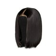 thumbnail image 1 of Clearance 2024!Human Hair Wig Short Bob Wigs Human Hair Straight Wig Black Lace Front Wigs Human Hair For Women Highlight Bob Wig Pre Plucked With Baby Hair Headband Wigs, 1 of 9