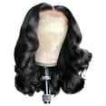 thumbnail image 1 of Clearance 2024!Human Hair Wig Women's Short Curly Hair Mixed With Golden Headband Suitable For Women's Wigs Wig Wave Micro Curled Synthetic Fiber Black Wig Headband Headband Wigs, 1 of 5