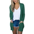 thumbnail image 1 of Clearance 2024!Overcoat for Women Long Sleeve Cardigan for Fall With Pockets Casual Duster Lightweight Cardigan Sweater, 1 of 9