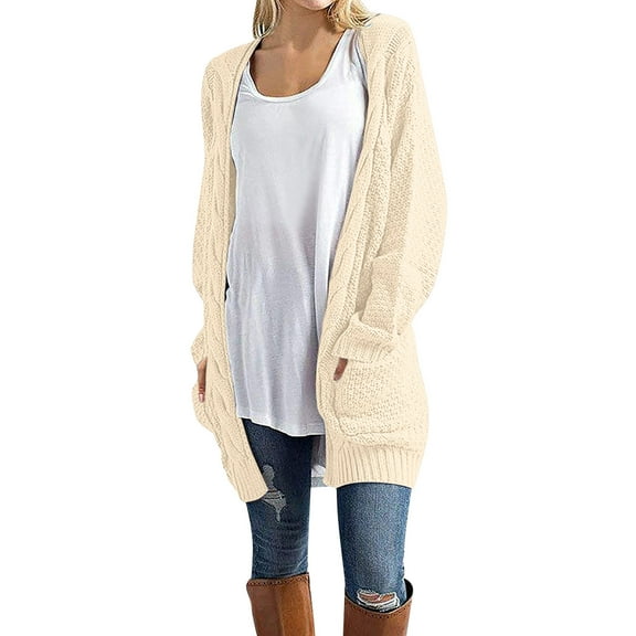 Clothing 2025!Women's Cardigan Sweaters Warm Soft Knit Sweater Coats