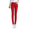 thumbnail image 1 of Clearance 2024!Women's Casual Pants High Rise Fashion Jean Classic Solid Color Ankle Jeans Regular Tight Fitting Jeans Pants for Women M, 1 of 8
