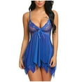 thumbnail image 1 of Clearance 2024!Women's Nightgown Women Lingerie Flower Lace Lingerie Babydoll V Neck Sleepwear Strap Chemise, 1 of 7