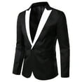 thumbnail image 1 of ZVNAΖH Men' Slim Fit Casual Blazer One Button Lightweight Suit Jacket Business Party Sport Coat, 1 of 3
