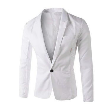 Clearance 2024! ZVNAΖH Men' Slim Fit Casual Blazer One Button Lightweight Suit Jacket Business Party Sport Coat