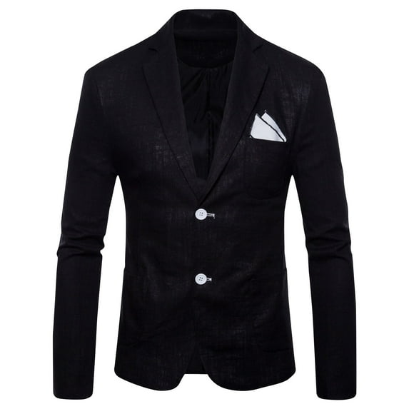 ZVNAΖH Men Suit Jacket Casual Two Button Blazer Lightweight Casual Sport Coats