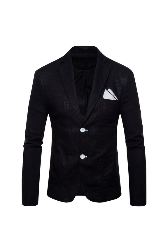 ZVNAΖH Men Suit Jacket Casual Two Button Blazer Lightweight Casual Sport Coats