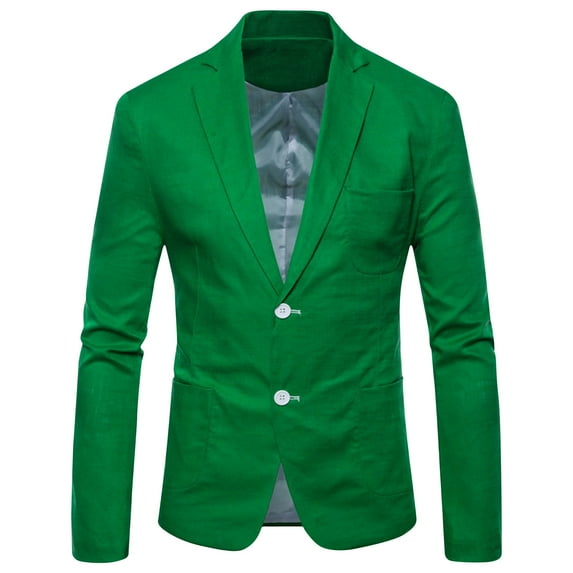 ZVNAΖH Men Suit Jacket Casual Two Button Blazer Lightweight Casual Sport Coats