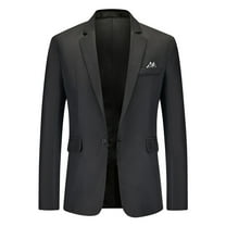 ZVNAΖH Men's Casual Blazer Suit Jackets One Button Lightweight Sport Coats Shawl Lapel Jacket Dinner Prom Party Tuxedo