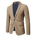 thumbnail image 1 of ZVNAΖH Men's Vintage Casual Work Wear Corduroy Suit Blazer Jacket Sport Coat, 1 of 8