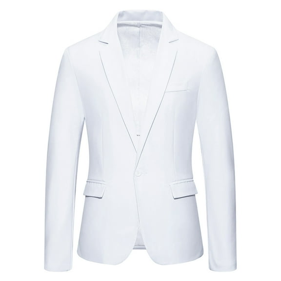 Clearance 2024! ZVNAΖH Mens Blazer Jacket Casual Suit Jacket Regular Fit Lapel Business Daily Lightweight Sport Coats Blazers