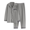 thumbnail image 1 of 2024! ZVNAΖH Mens Plush Fleece Pajamas Set, Mens Thick Winter Button Down Shirt and Pants 2 Piece, Comfy Homewear Lounge Sets, 1 of 6