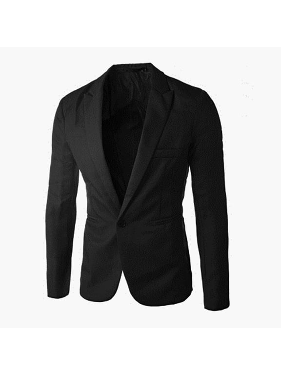 ZVNAΖH Teen Suit Jacket for Young Men One Button Slim Fit Sport Coat Business Daily Blazer