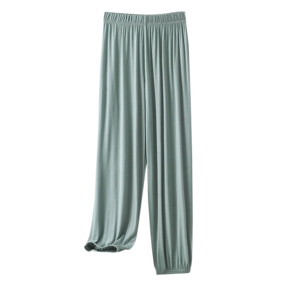 2024! ZVNAΖH Womens Cotton Jogger Pajama Pants Soft Comfy Sleep Pants, Solid Color, Loose Fit, Lounge Pants