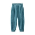 thumbnail image 1 of 2024! ZVNAΖH Womens Pajama Pants Plush Jogger Sleep Pants, Soft Fleece Lounge Pants, Solid Color Casual Home Pants, 1 of 4
