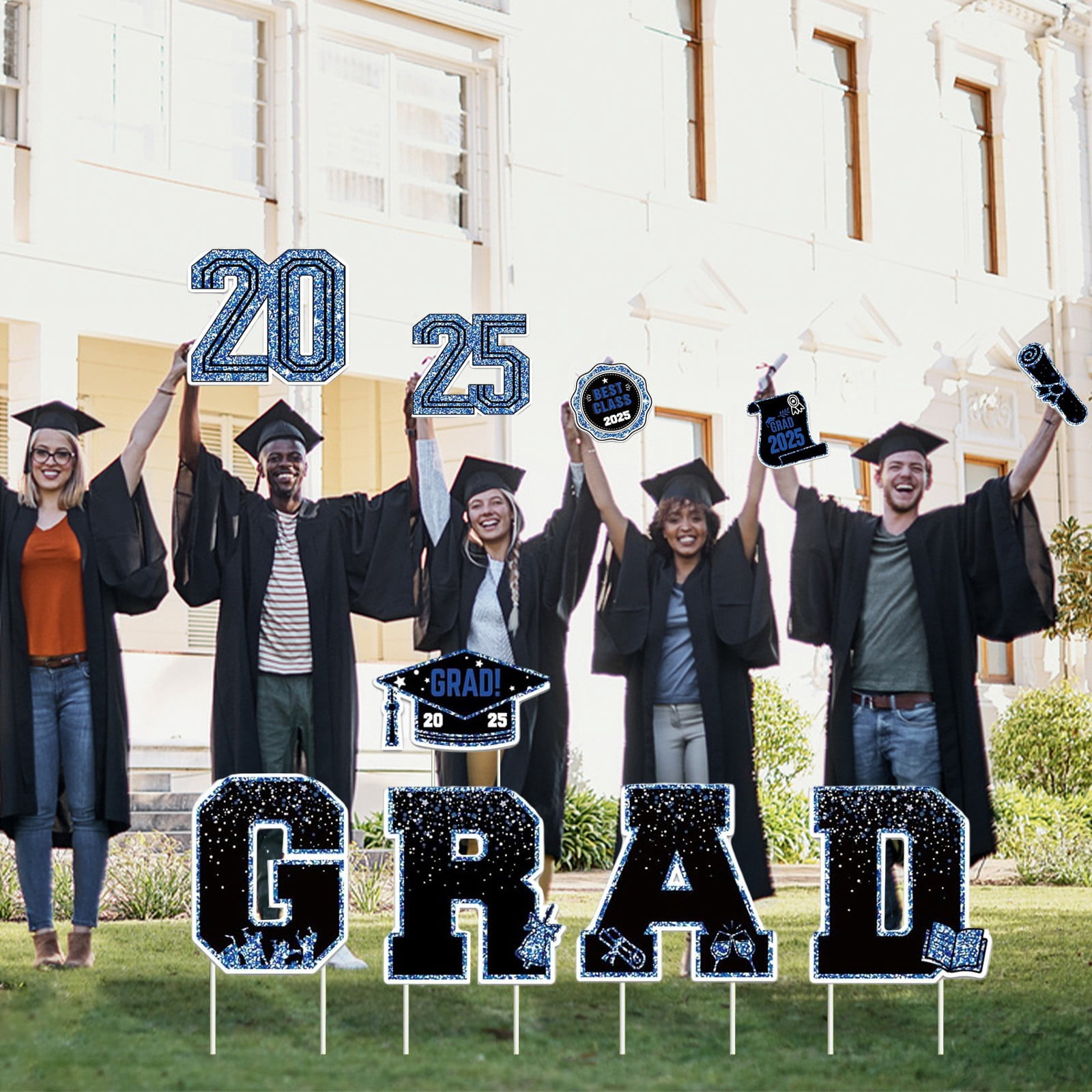 Clearance 2025 Graduation Decorations Yard Signs – 10PCS Congrats Grad ...