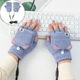 thumbnail image 1 of Clearance! 2025 Markun Heated Gloves for Hands USB Rechargeable Winter Cold Warmth Half Finger Clamshell Knitting Heating Gloves Blue One Size Unisex Blue, 1 of 6