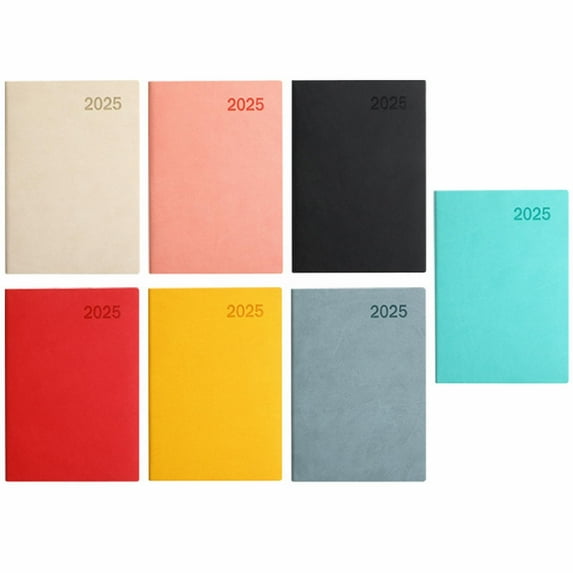 2025 Weekly & Monthly Hardcover Planner 5.7" x 8.2" - January 2025 - December 2025, Hardcover Planner, Pocket, Notes