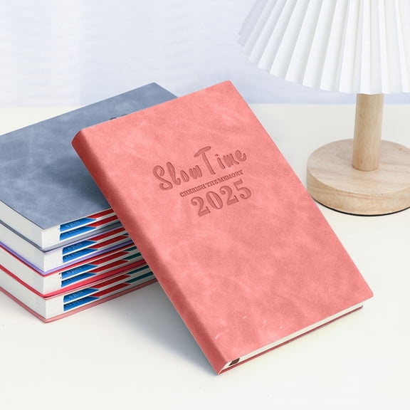 2025 Weekly Planner (A5 Size 5.5'' x 8.3''), Vertical Daily Weekly and Monthly Calendar with Monthly Tabs & Hourly Time Slots, Leather Hardcover