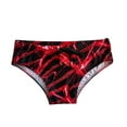 thumbnail image 1 of ZVNAΖH Mens Swim Briefs, Men's Low Rise Bikini Sexy Beach Triangle Briefs Dazzle Print Drawstring Swim Trunks, 1 of 3