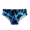 thumbnail image 1 of ZVNAΖH Mens Swim Briefs, Men's Low Rise Bikini Sexy Beach Triangle Briefs Dazzle Print Drawstring Swim Trunks, 1 of 3