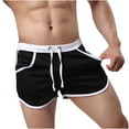 thumbnail image 1 of ZVNAΖH Mens Swim Shorts, Men's Swimwear Swimsuits Solid Basic Swim Sport Trunks Board Shorts with Pockets, 1 of 6
