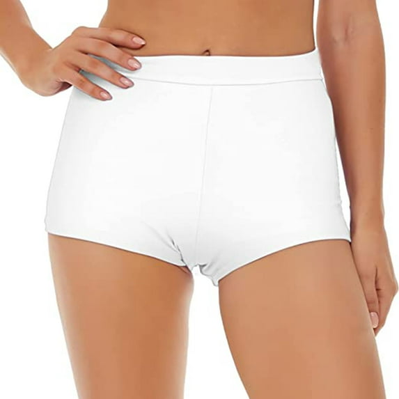 ZVNAΖH Women's Swim Shorts Stretchy Sporty Bathing Suit Bottoms Boyshorts Swimsuit Board Shorts