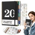 thumbnail image 1 of Clearance 2026-2027 Planner - Planner 2026-2027 Weekly and Monthly, Jul. 2026 - Jun. 2027, 8.5 X 11 Inch, Academic Weekly and Monthly Planner with 12 Tabs, Thick Paper, Wire Binding, Pocket Notebook, 1 of 9
