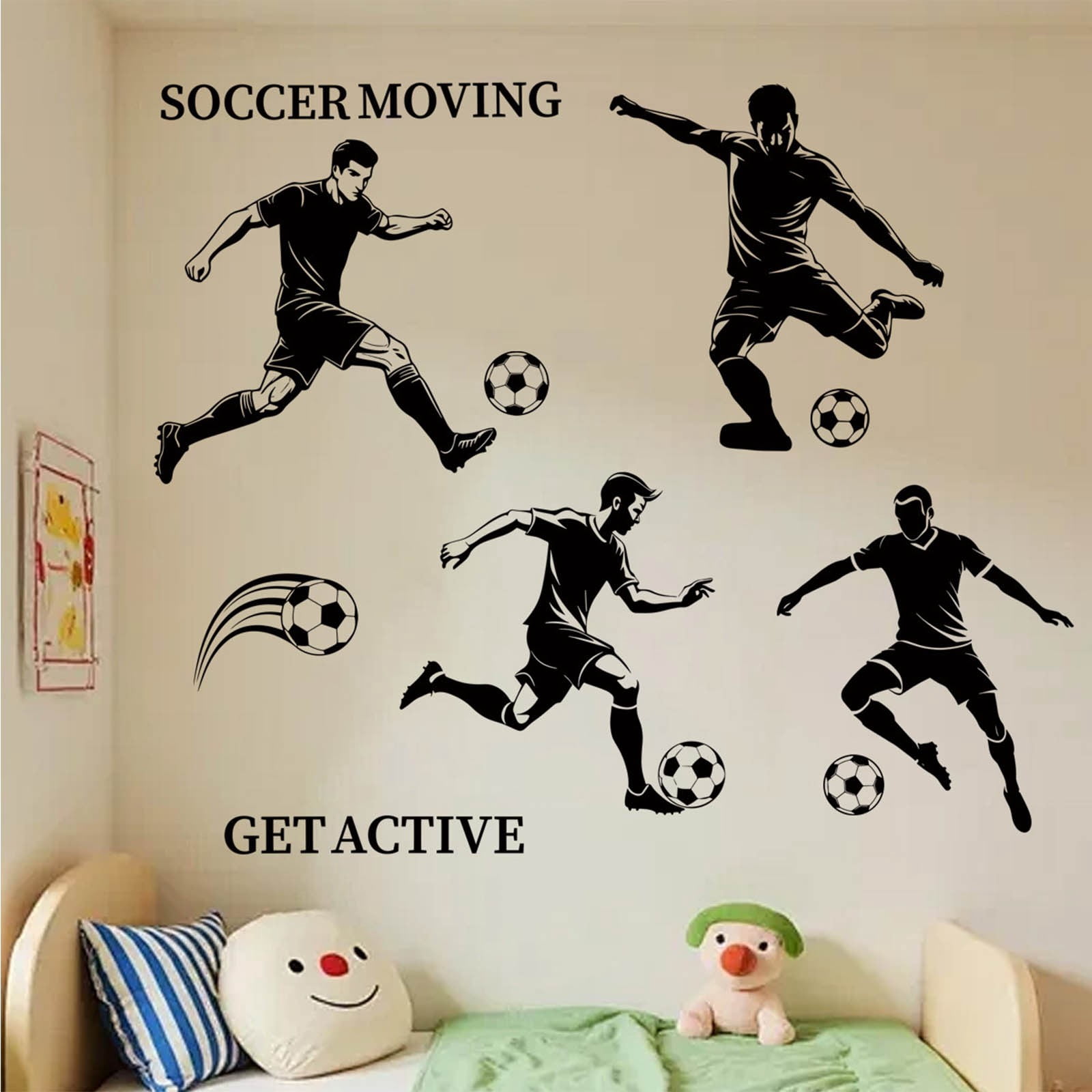 Sticker Footbal Clearance 2026 Football Stickers Powerful Shooting Stickers Fan Support ...
