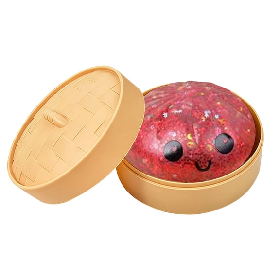Clearance!2026 Upgrade Glitter Dumpling Squishy Box,Squishy Dumpling,Anxiety Relief Fidget