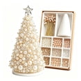 thumbnail image 1 of Clearance! 2026 Upgraded DIY Beaded Christmas Tree Kit with Lights, Handmade Crystal Holiday Craft Set for Adults, Warm Glow Display, Tabletop Decor, Ornament Charms, 1 of 5